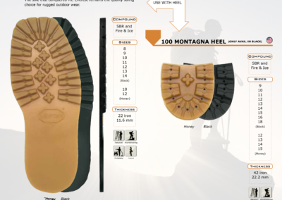 100 MONTAGNA SOLE & HEEL